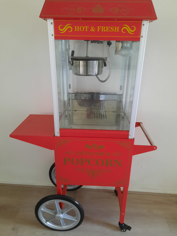 Popcornmachine inclusief bediening.